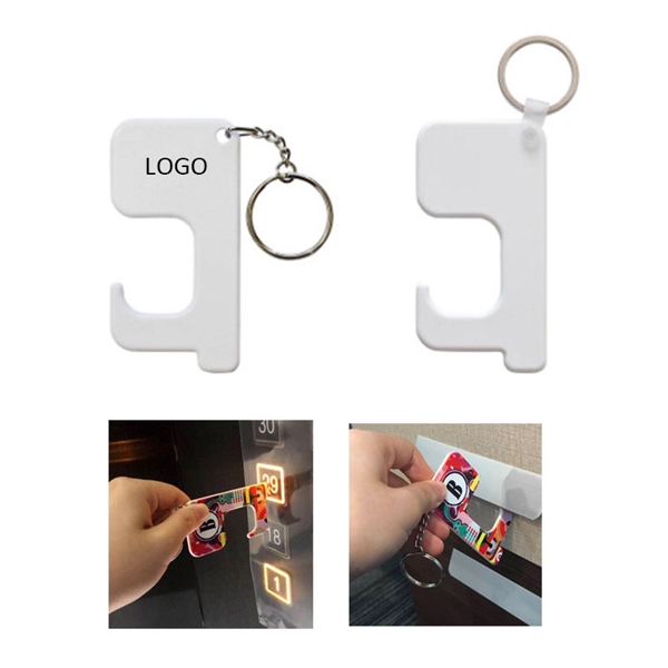 No-Touch Door Opener Key Chain - Image 1