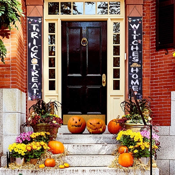 Halloween Decorations Outdoor Banners Front Door Porch - Image 2
