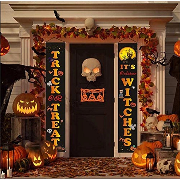 Halloween Decorations Outdoor Banners Front Door Porch - Image 3