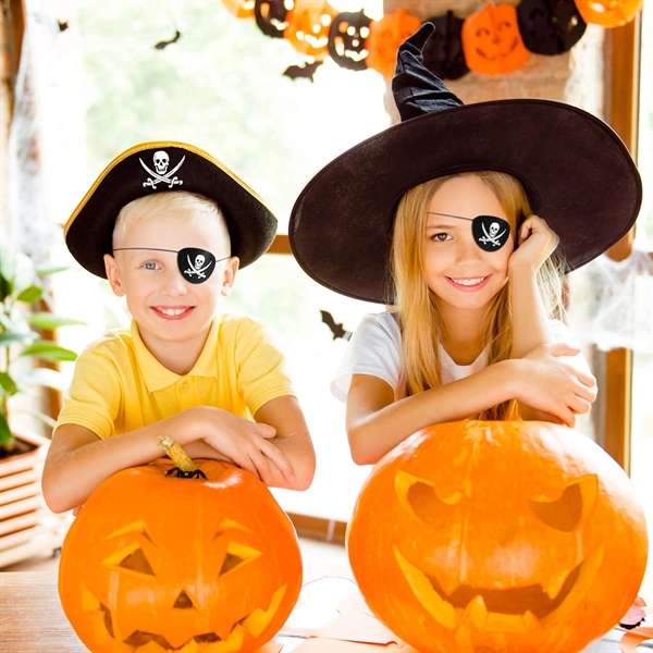 Felt Pirate Eye Patches for Boys Girls or Adults Halloween  - Image 3