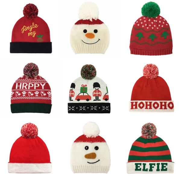 Variety Christmas Knitted Beanie - Image 1