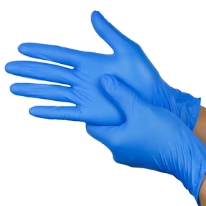 Blue disposable Powder-free Nitrile Gloves    
