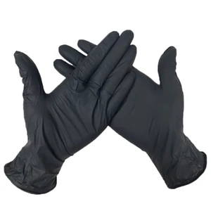 Black disposable Powder-free Nitrile Gloves    