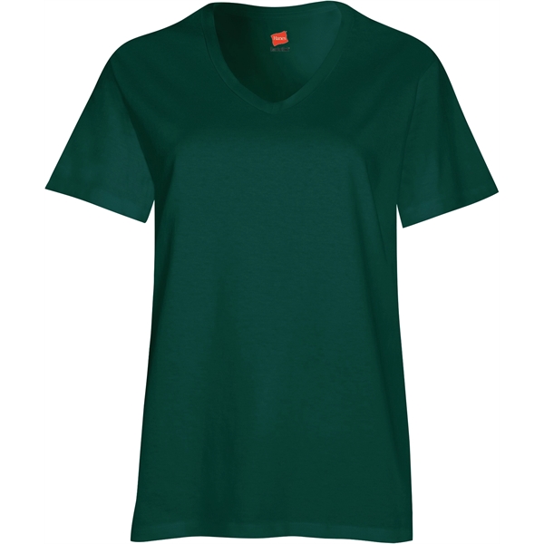 Hanes® Women's Relaxed Fit Jersey Tagless V-Neck T-Shirt - Image 12