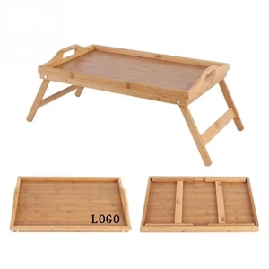 Portable Bamboo Wood Bed Tray Laptop Desk