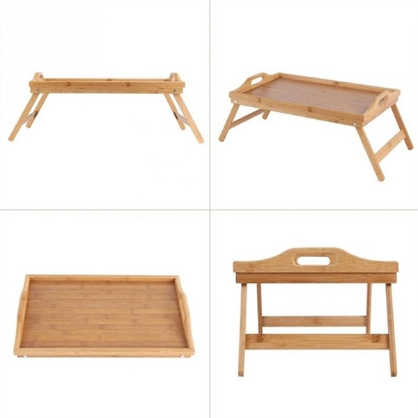 Portable Bamboo Wood Bed Tray Laptop Desk - Image 3