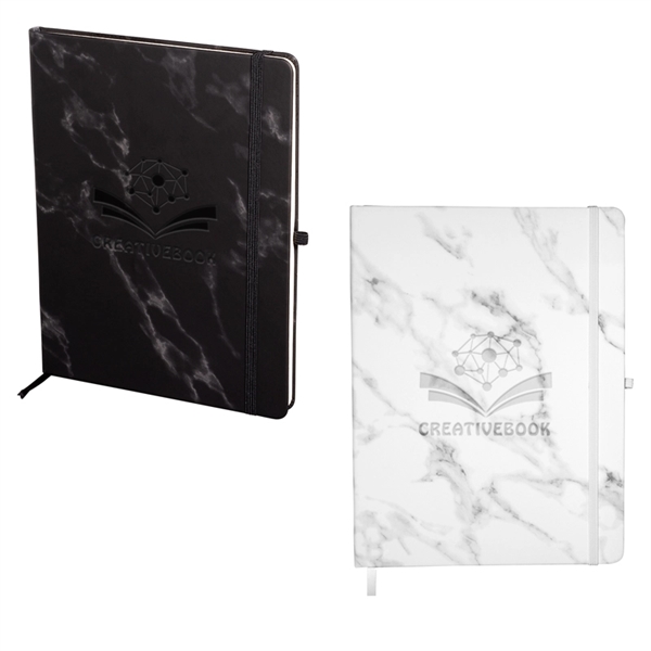 Leeman™ Large Bound Softcover Marble Journal - Image 1