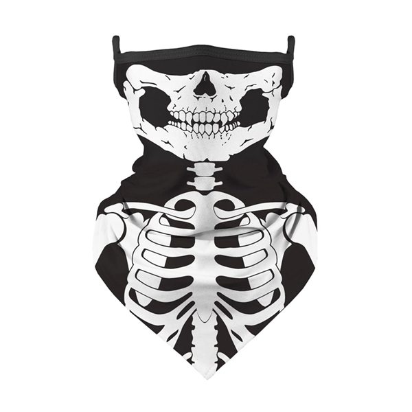 Kid Halloween Neck Gaiter Face Mask Triangle Scarf - Image 3