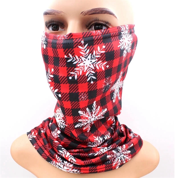 Christmas Winter Warm Neck Gaiter Printed Face Mask - Image 4