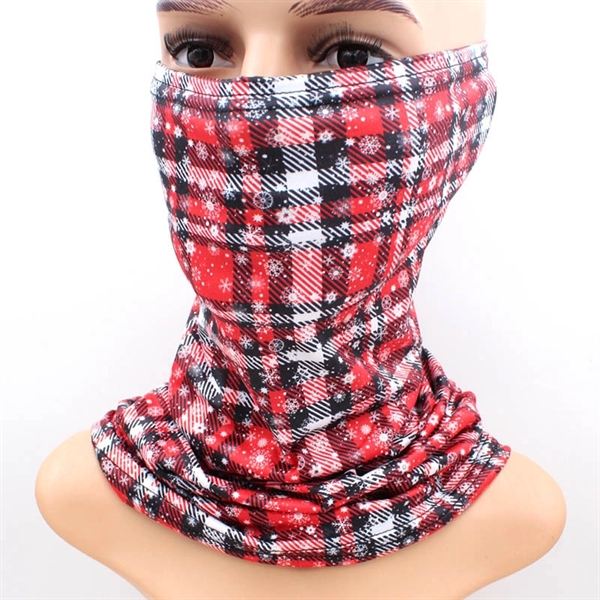 Christmas Winter Warm Neck Gaiter Printed Face Mask - Image 5