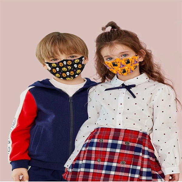 Halloween Pumkin Unisex Reusable Protective Face Mask - Image 1