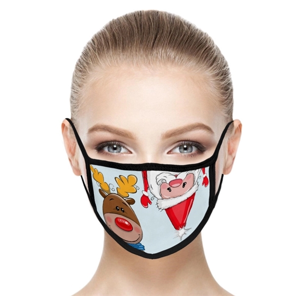Christmas Cotton Washable Face Mask - Image 1
