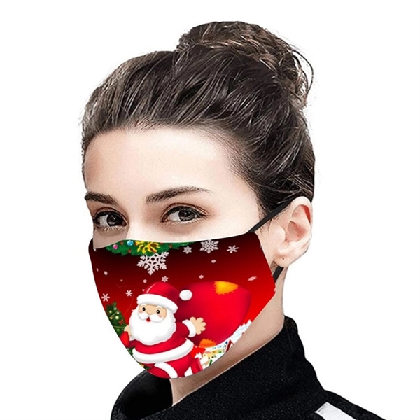 Christmas Face Mask Adjustable Reusable Cotton Face Bandana - Image 4