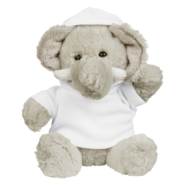 6" Plush Excellent Elephant With Shirt - Image 7