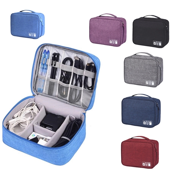 Custom Travel Cable Organizer & Electronics Accessories Case - Image 1