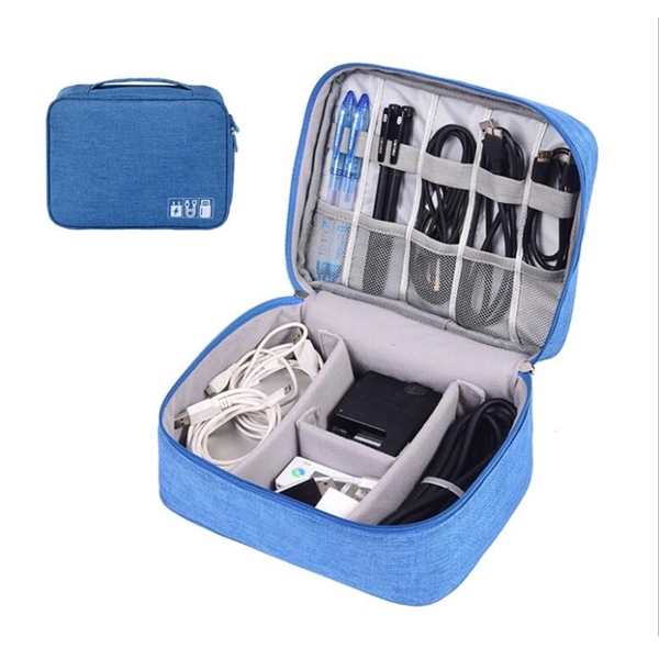 Custom Travel Cable Organizer & Electronics Accessories Case - Image 3