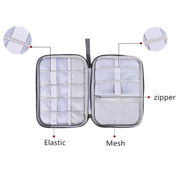 Electronics Accessories Storage Bag Portable for Tablet - Image 3