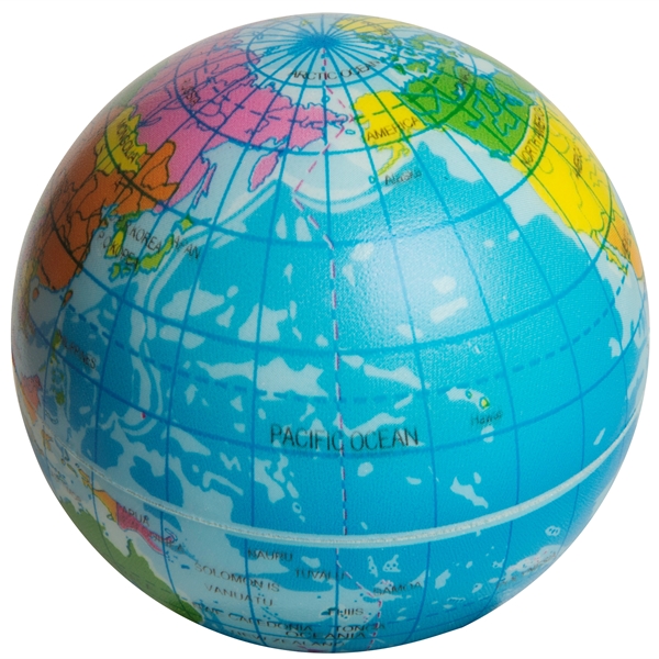 Squeezies® Printed Globe Stress Reliever - Image 3