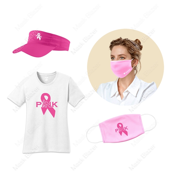 Fitness Pink Set /w Moisture Wicking Face Mask  - Image 2