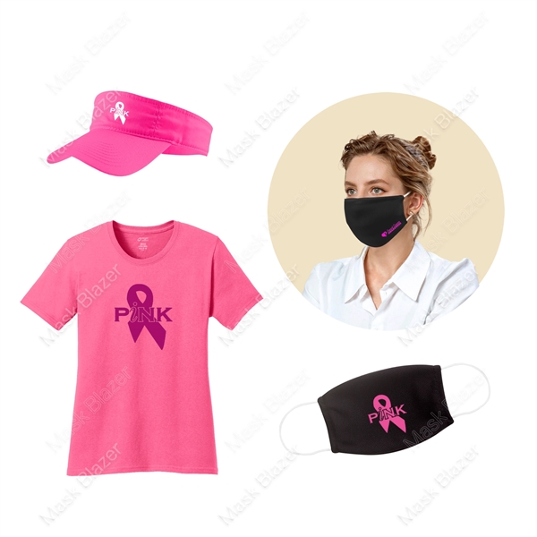 Fitness Pink Set /w Moisture Wicking Face Mask  - Image 5
