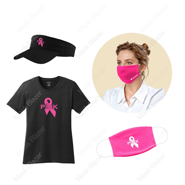 Fitness Pink Set /w Moisture Wicking Face Mask  - Image 1