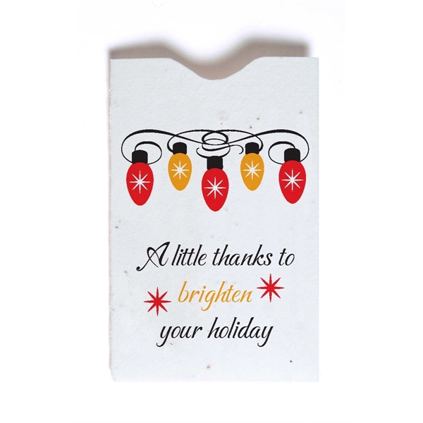 Holiday Seed Paper Gift Card Sleeve - Image 4