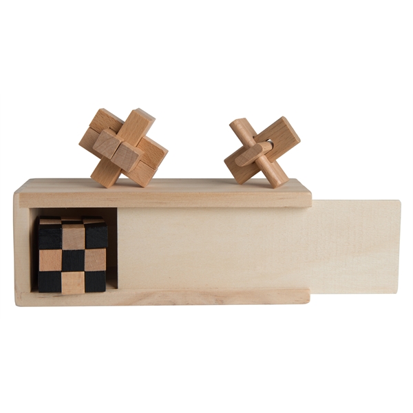 3-in1 Wooden Puzzle Box Set - Image 2