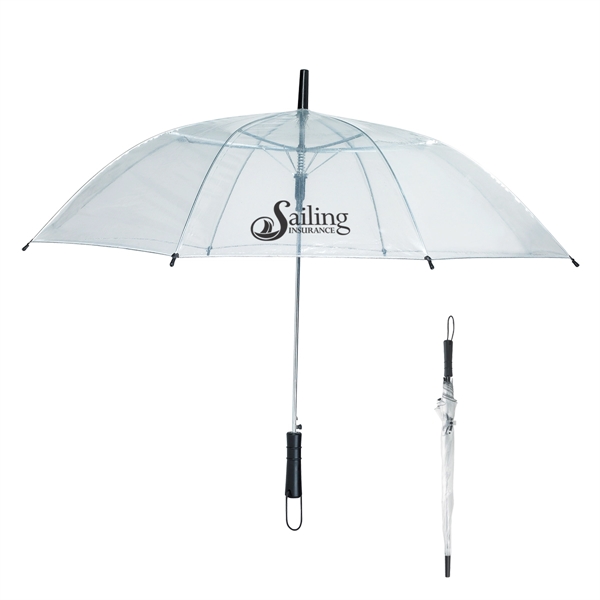 46" Arc Clear Umbrella - Image 1