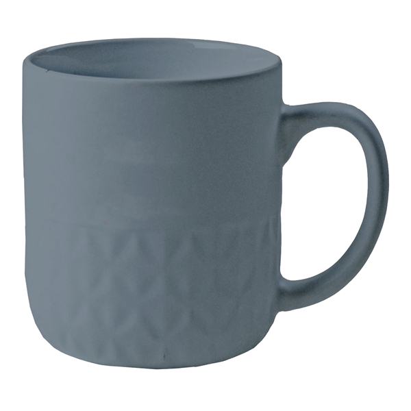 16 oz. Ceramic Coffee Mug With The Facet Textured - Image 4