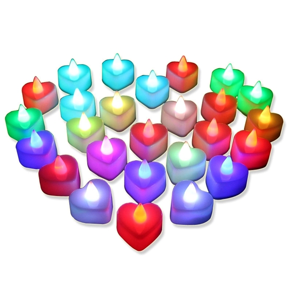 Heart-shaped LED Candle - Image 1