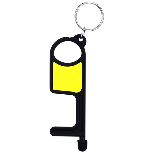 PPE No-Touch Door/Bottle Opener with Stylus and Key Chain - Image 2