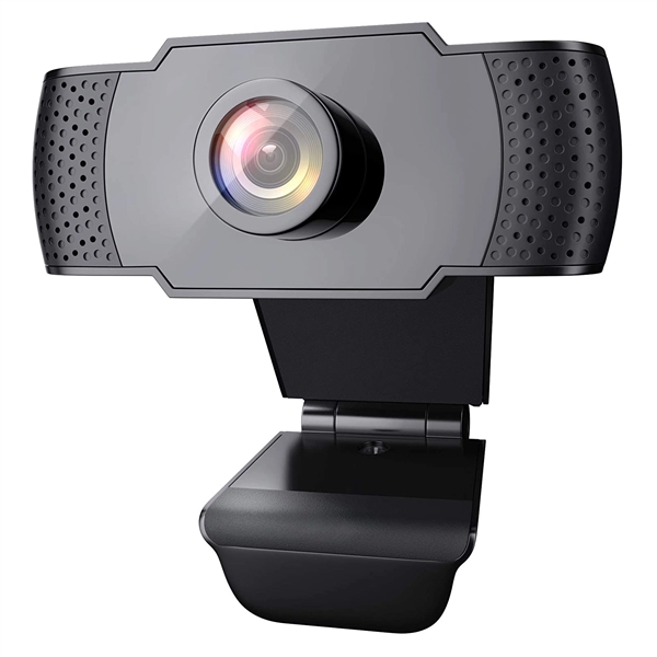 1080P USB Webcam with Microphone, Auto Light Correction, Plu - Image 1