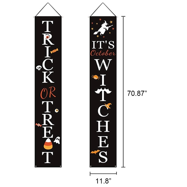 Halloween Porch Sign Banners     - Image 1