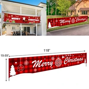 Big Size Christmas Banner Flag     