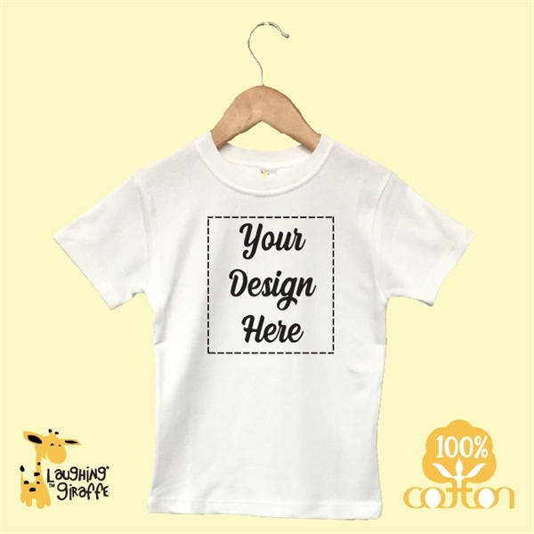 Toddler Short Sleeve T-Shirts White- Laughing Giraffe®