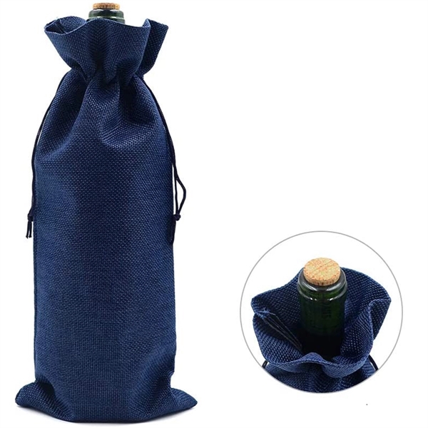 Rush Service Flax Gift Wine Bag - Image 1