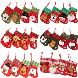 Small Christmas Gift Bag Candy Socks