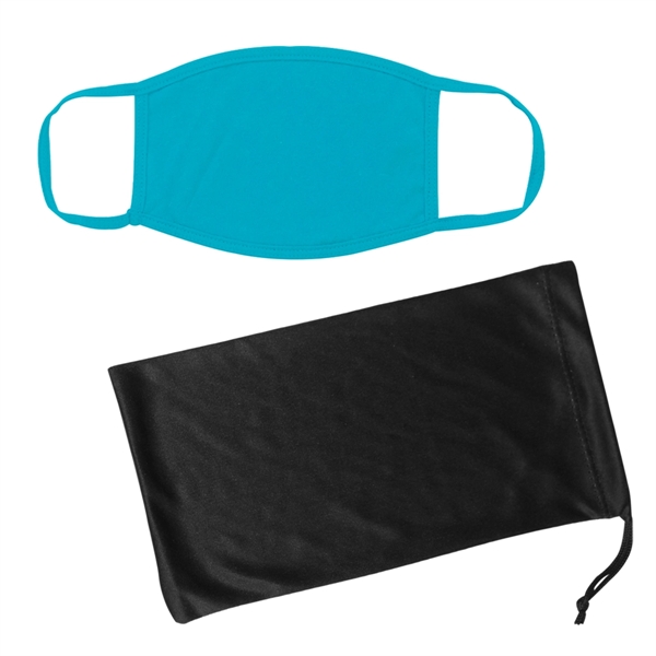 Cotton Reusable Mask & Mask Pouch With Antimicrobial Addi... - Image 5