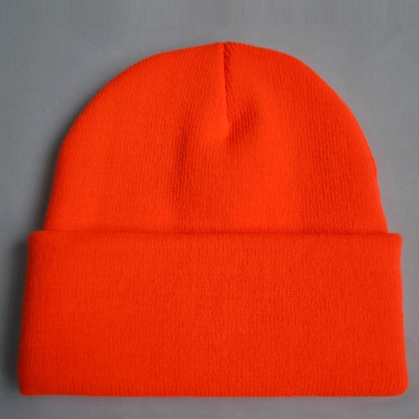 Warm Winter Hats Acrylic Knit Cuff  Beanie Cap     - Image 3