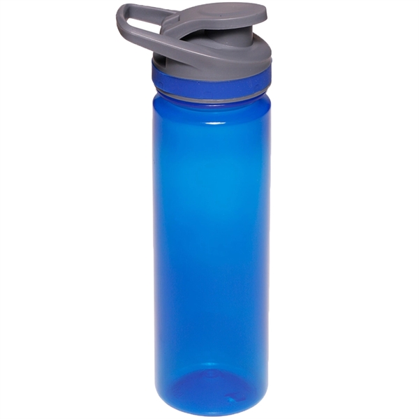 22 oz Flip Top Sports Bottles w/ Screw-on Caps Water Bottle - Image 2