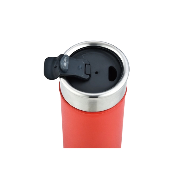 Stainless Steel Car Cup Holder Bottle, Flip Lid - Image 3