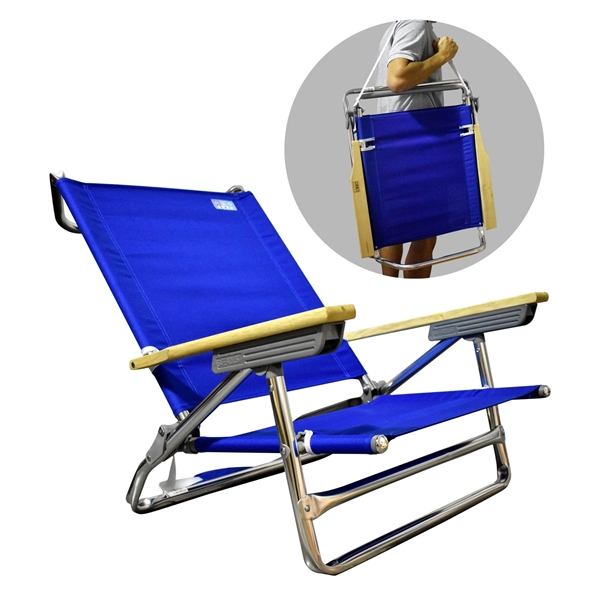 RIO Beach Classic 5-Position Lay Flat Beach Chair - Image 1