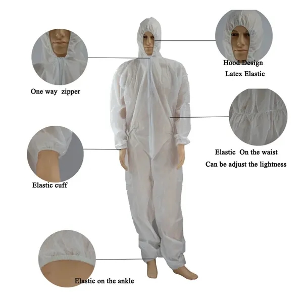 Non-Woven Disposable Bunny Suit - 30gsm - Image 3