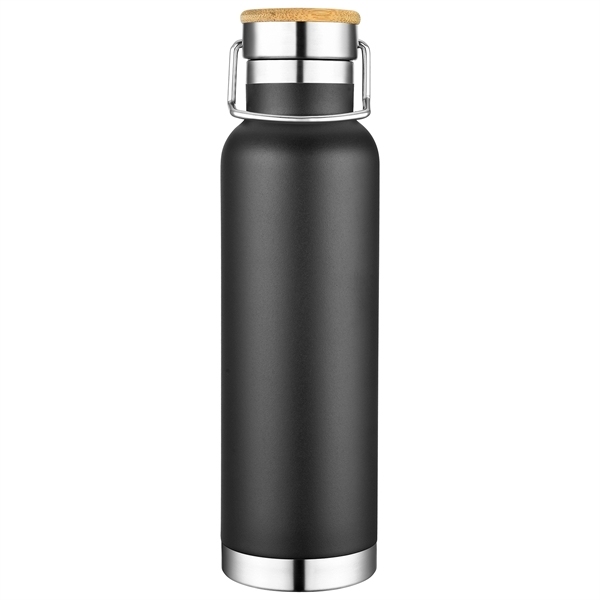20oz Double Wall Stainless Steel Vacuum Tumbler With Bamboo - Image 7