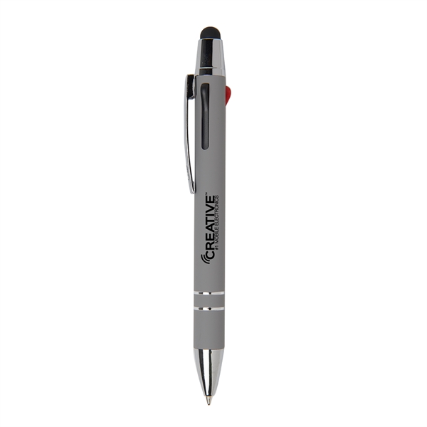 Madrid 3-in-1 Velvet Touch Aluminum Pen - Image 5
