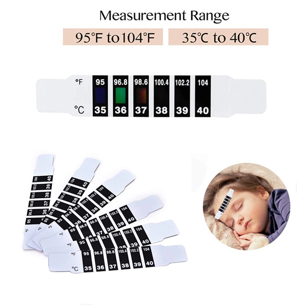 Forehead Thermometer Strips Portable Temperature Sticker - Image 1