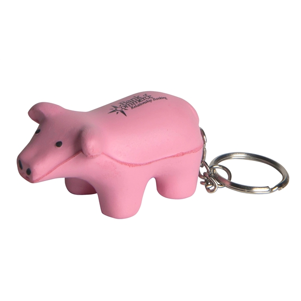 Squeezies® Pig Keyring Stress Reliever - Image 1