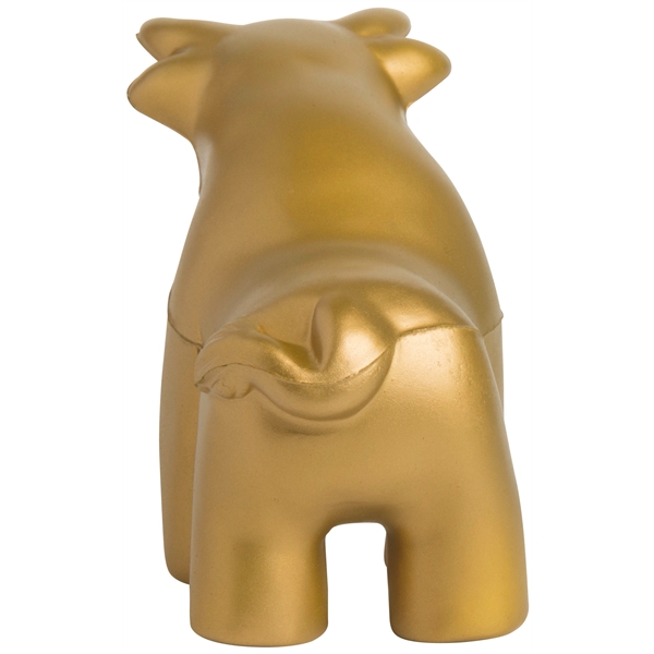 Squeezies® Gold Bull Stress Reliever - Image 4