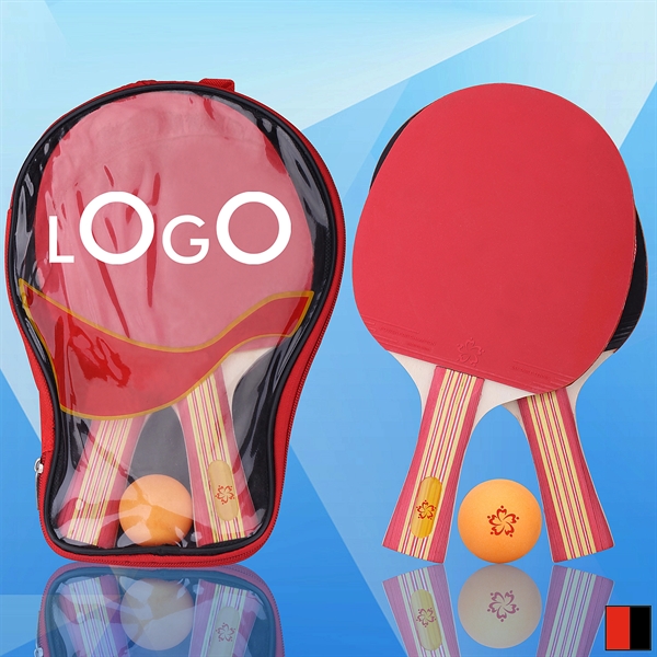 Table Tennis Set w/ Balls and Bag - Image 1