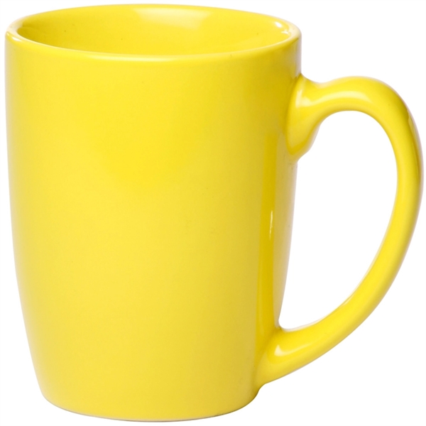 12 oz Coffee Mug w/ Custom Imprint Glossy Mugs Curved Grip - Image 4